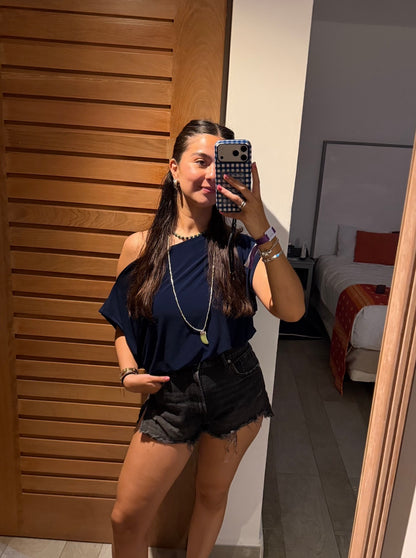 Top Filippa Azul