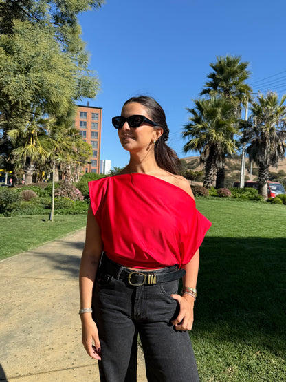 Top Filippa Rojo