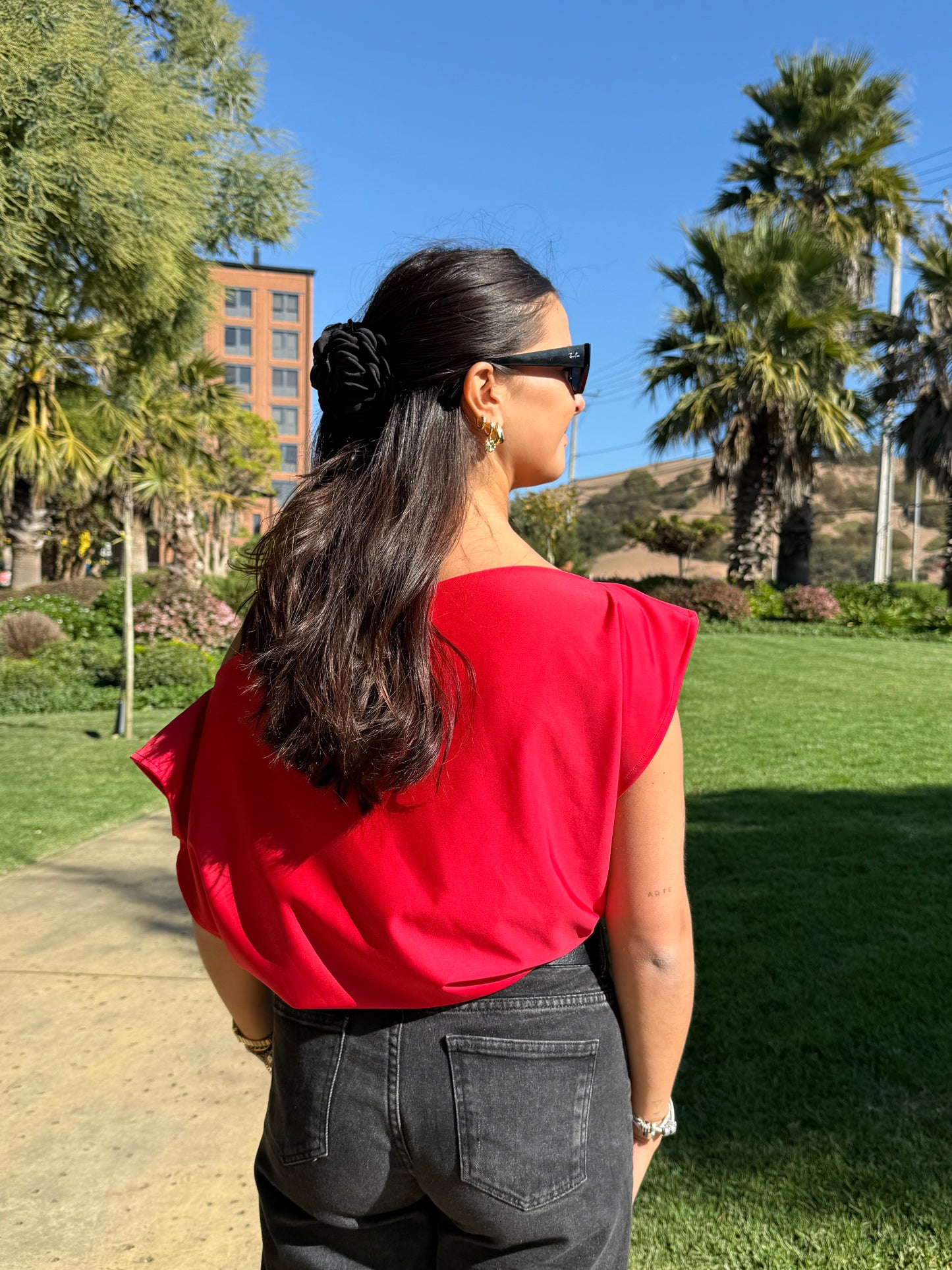 Top Filippa Rojo