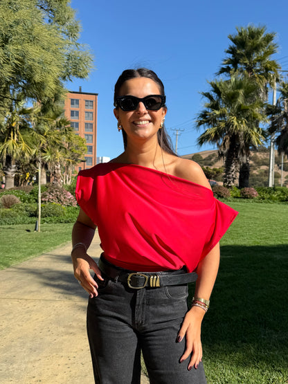 Top Filippa Rojo