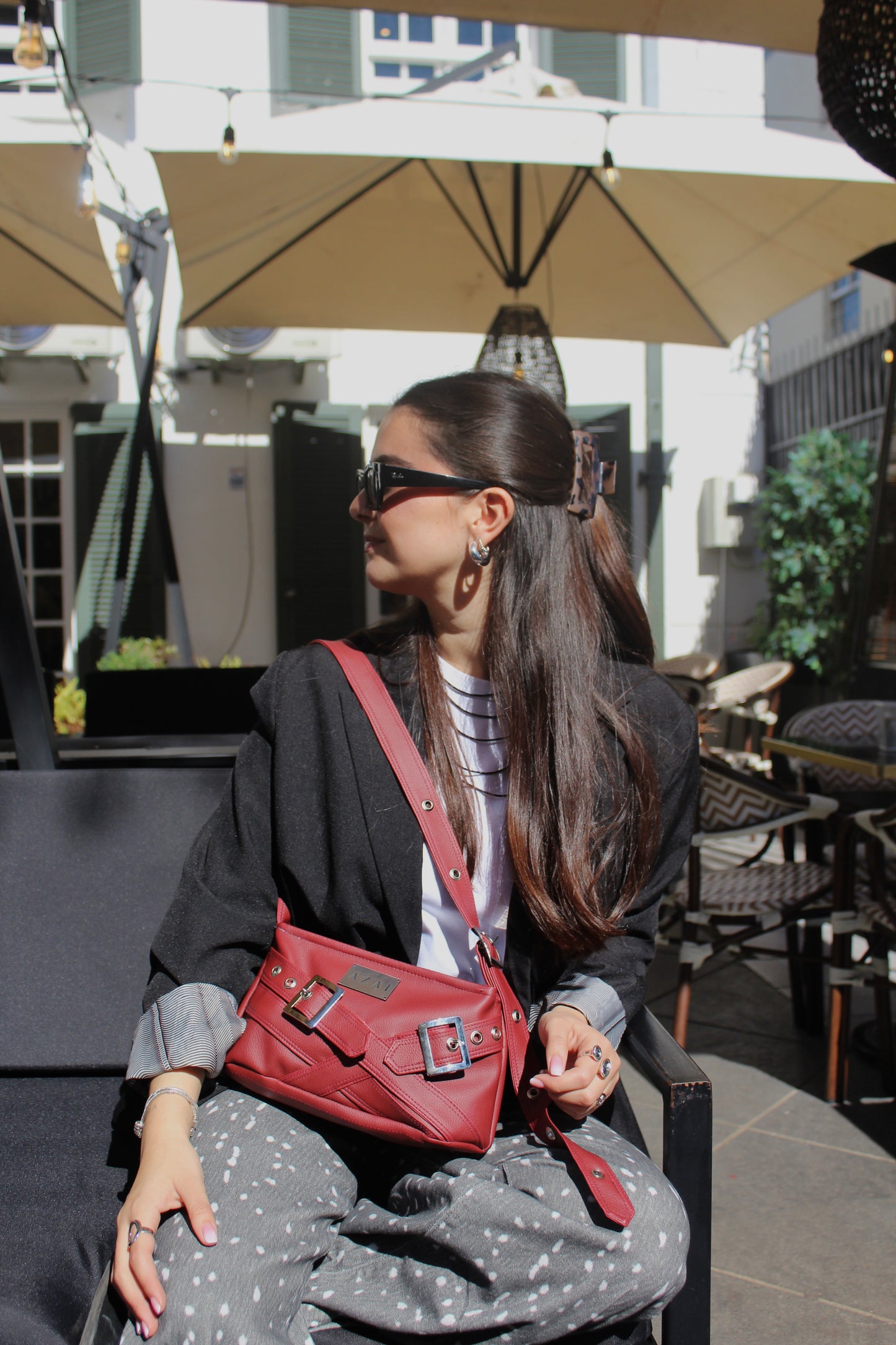 Cartera Clara Burdeo