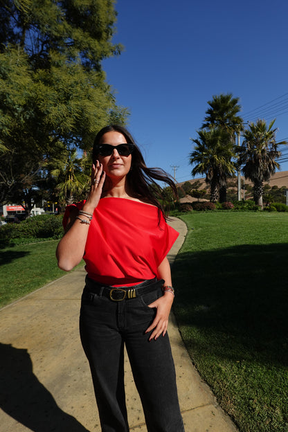 Top Filippa Rojo