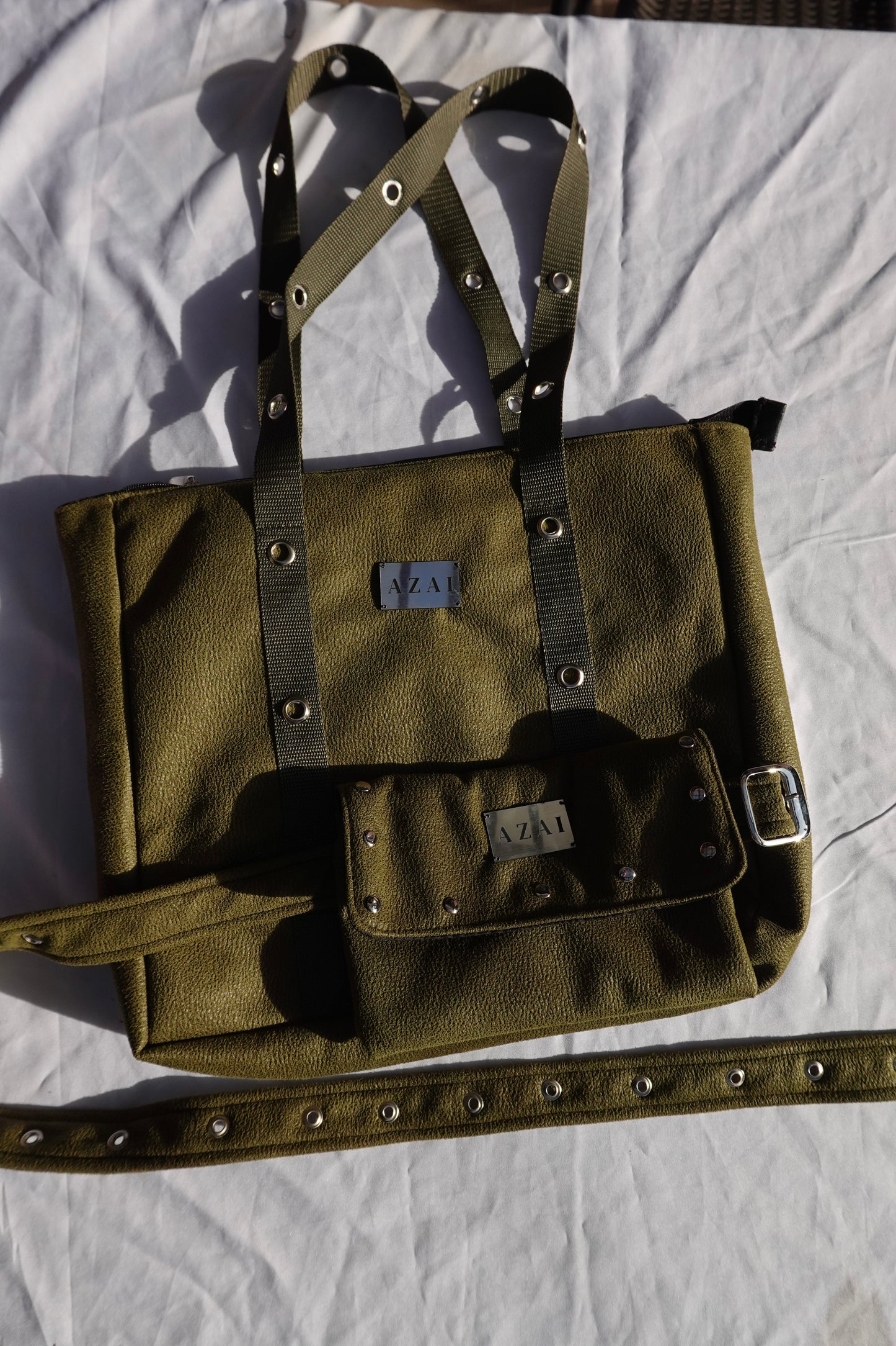 Bandolera Ibiza Verde Musgo