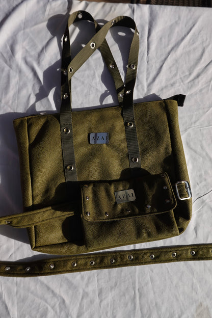Bandolera Ibiza Verde Musgo