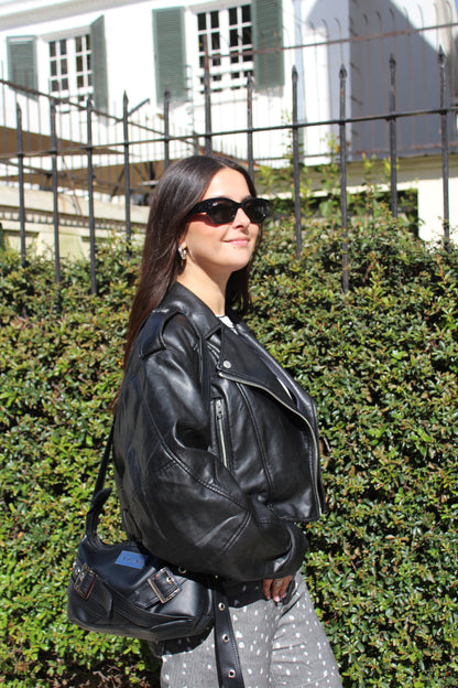 Cartera Clara Negro