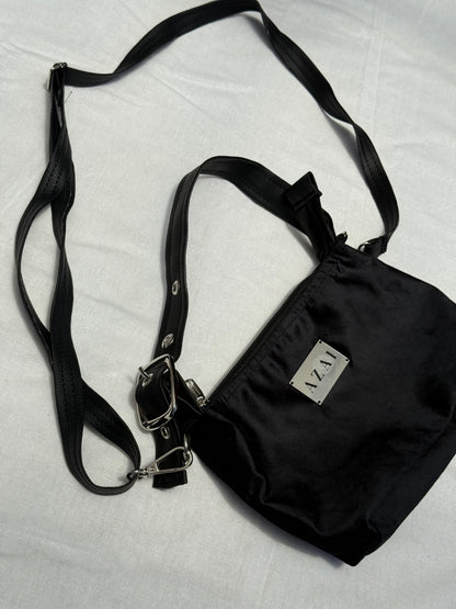 Cartera Mila Negro Felpa
