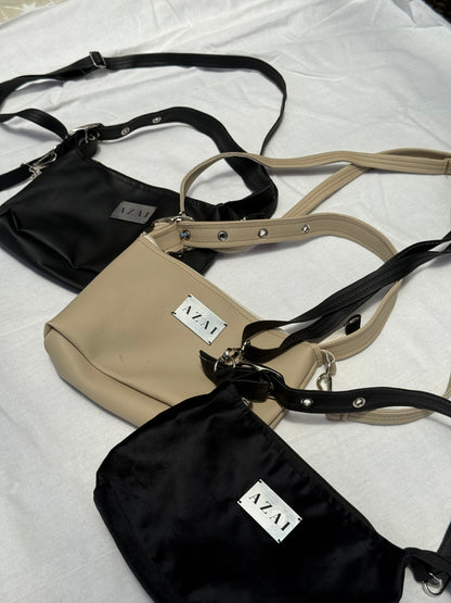 Cartera Mila Negro Felpa