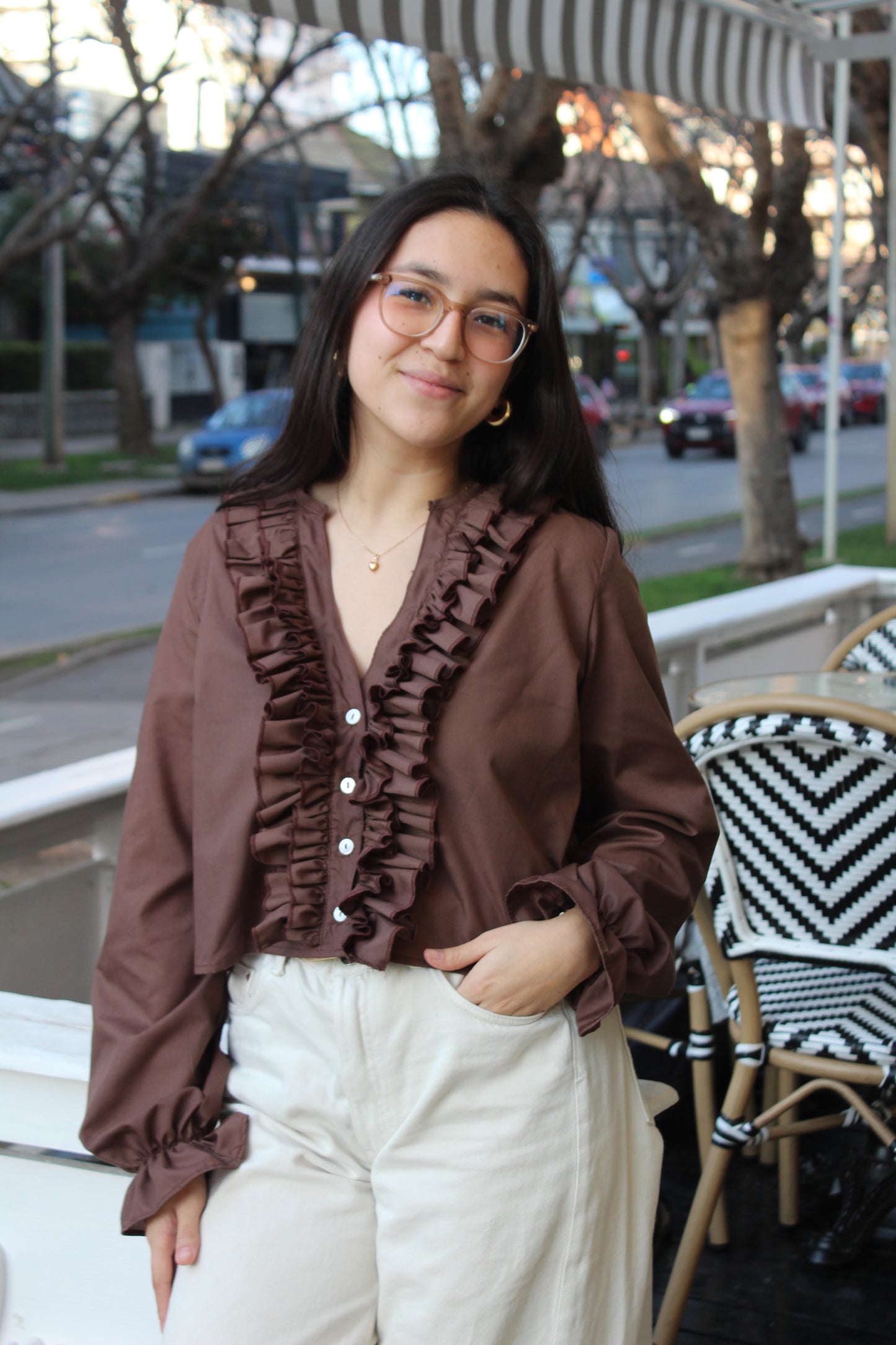 Blusa Amalfi Cafe