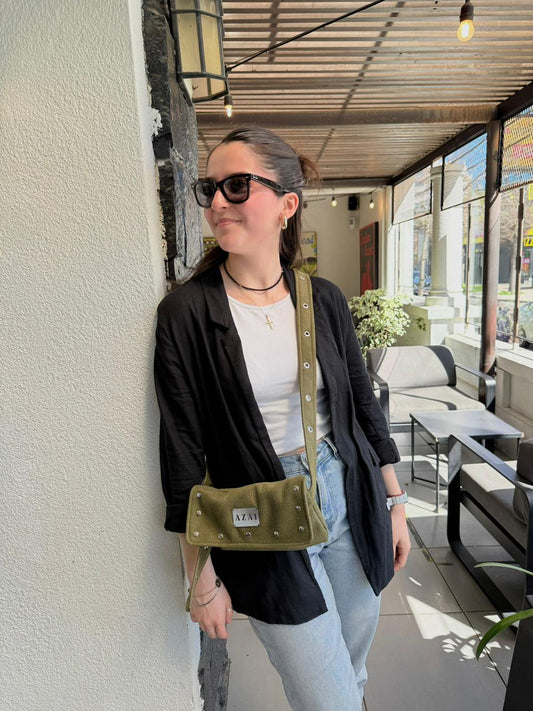 Bandolera Ibiza Verde Musgo