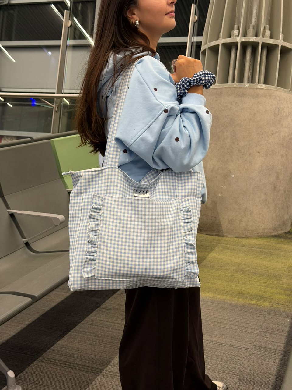 Vichy Bag Celeste