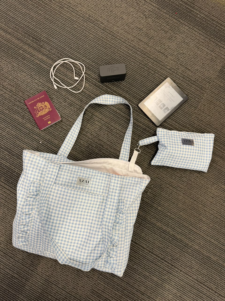 Vichy Bag Celeste
