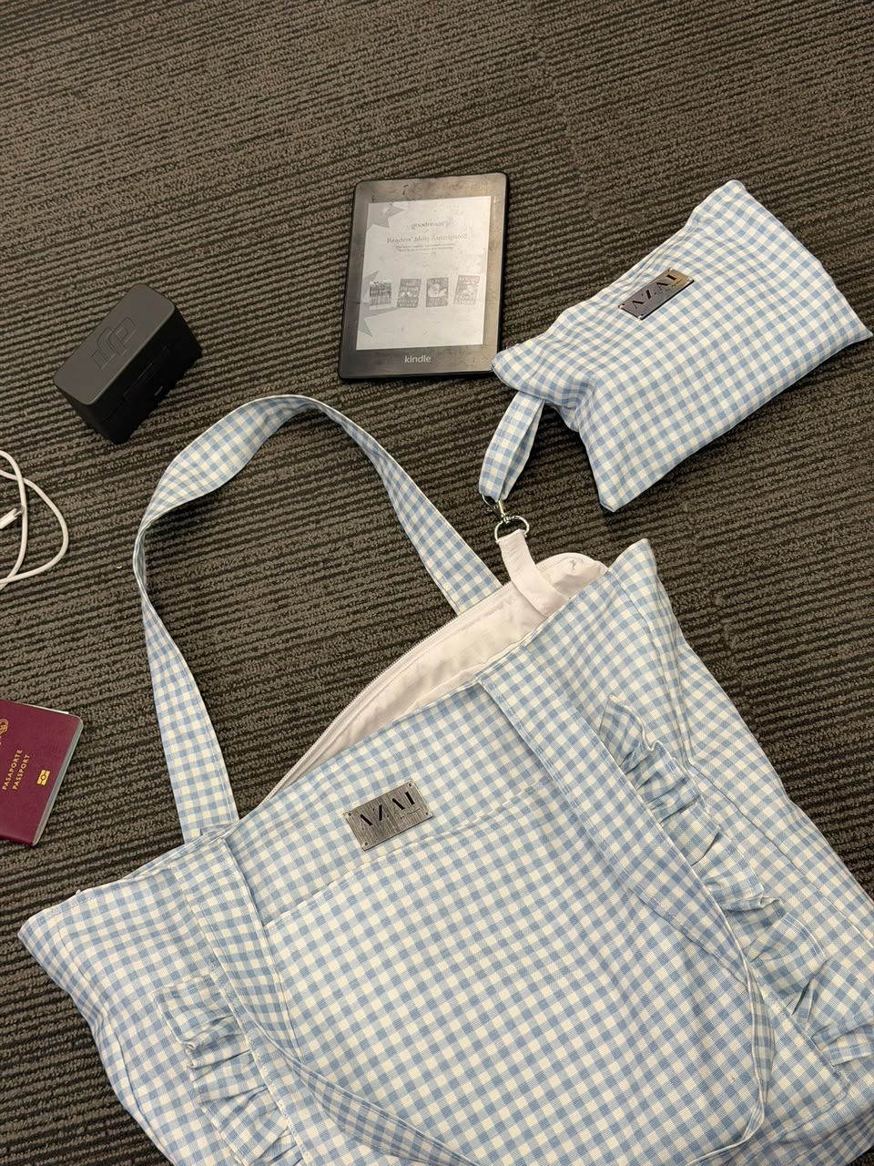 Vichy Bag Celeste