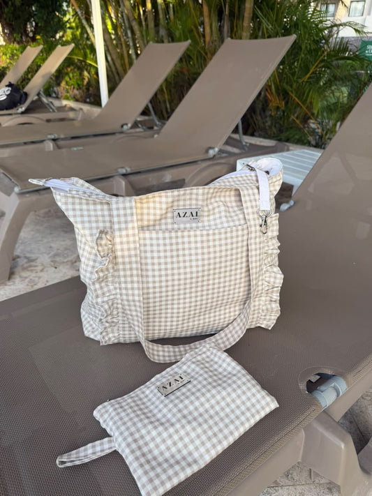 Vichy Bag Beige