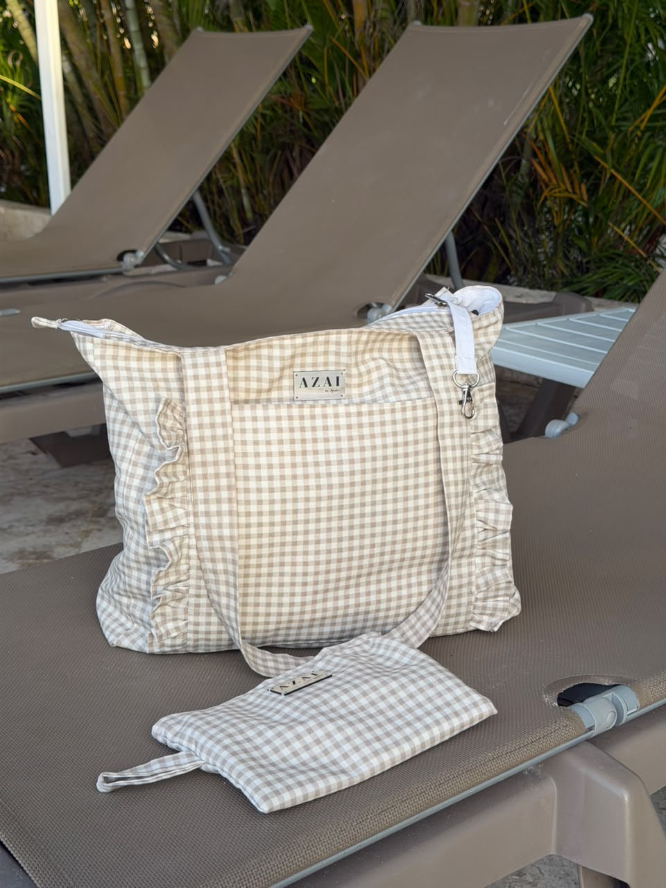Vichy Bag Beige