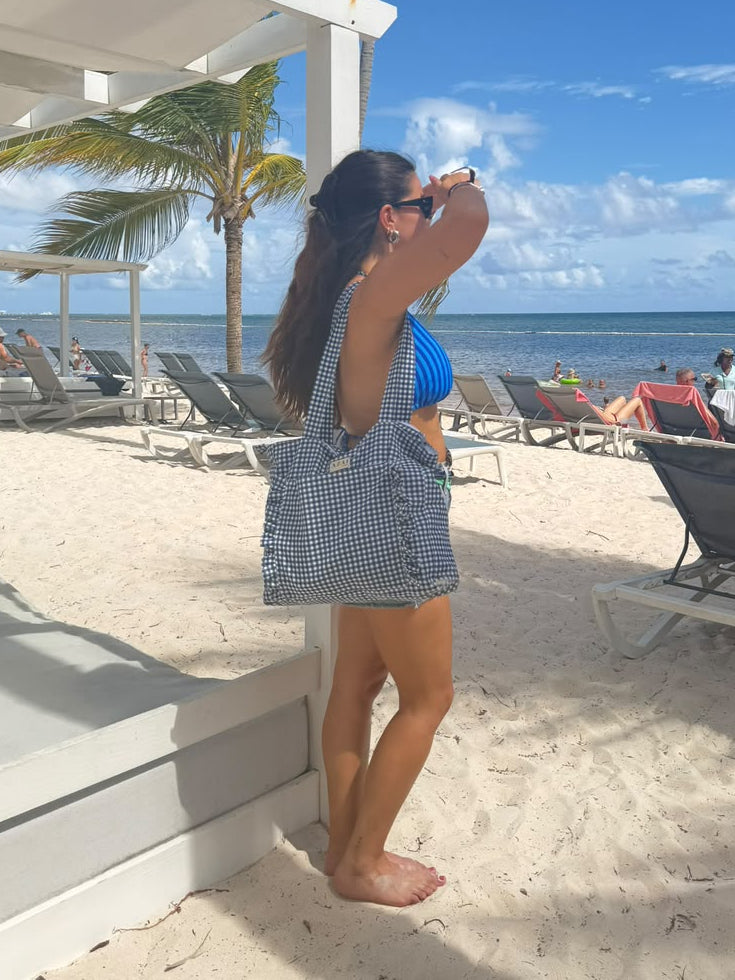 Vichy Bag Azul