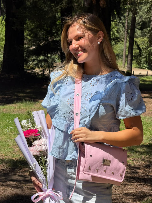 Bandolera Ibiza Rosada Pastel